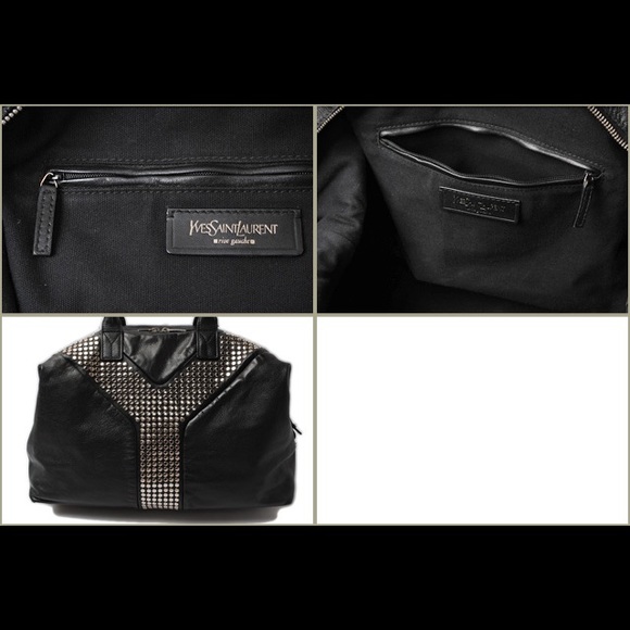 RARE! YVES SAINT LAURENT EASY Y YSL Rock Stud Bag - Picture 5 of 13
